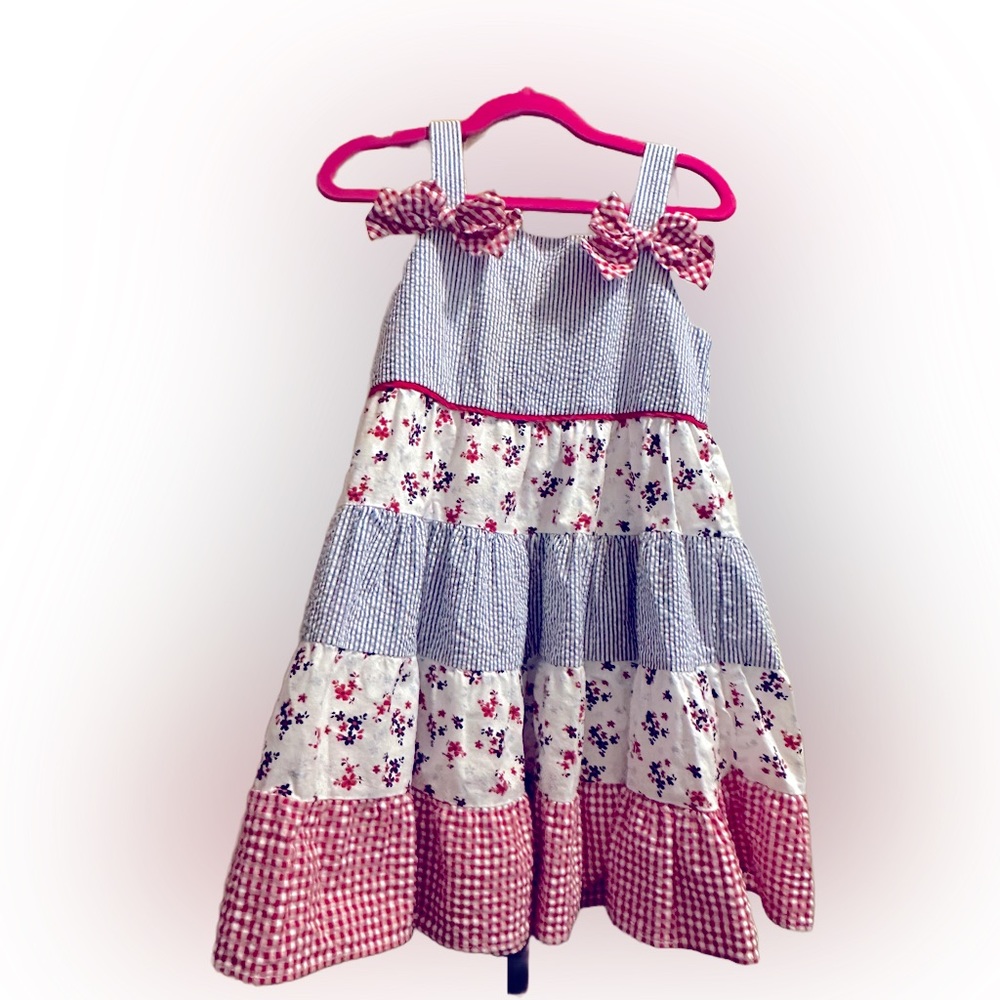 Red white and blue dress